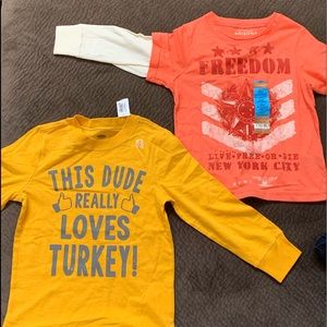 2 long sleeve t-shirts!